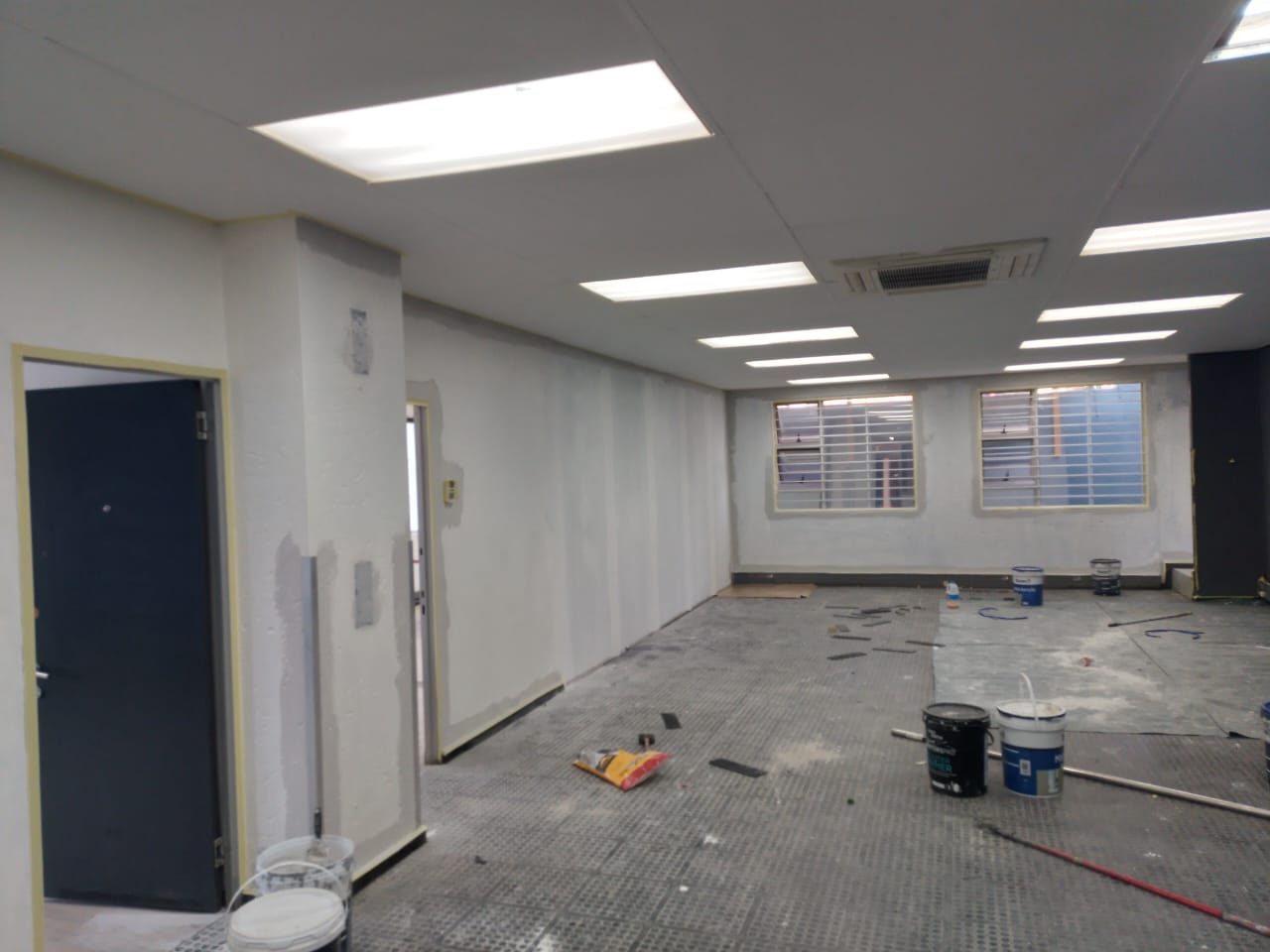 office interior with primer
